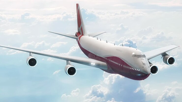 Airplane Flying Above Clouds