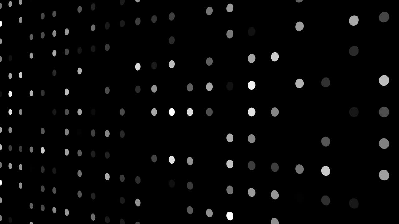 patrón de puntos de fondo parpadeando al azar y moviéndose en dirección lateral (bucle sin costuras)