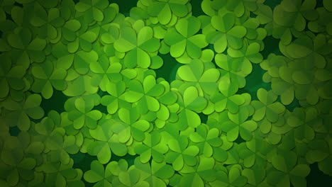el patrón de los tréboles verdes de san patricio