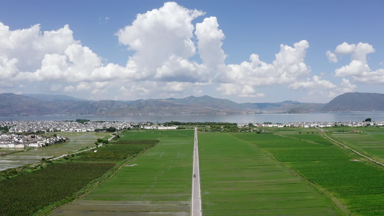 중국 유난 주의 달리 (dali) 의 과 마을.