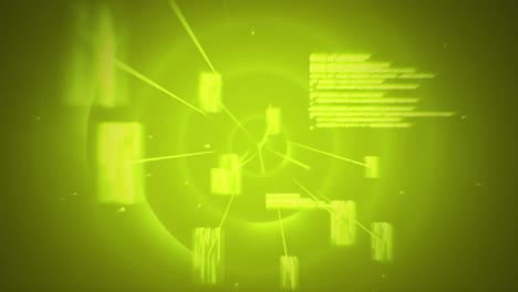 explosión en fondo verde