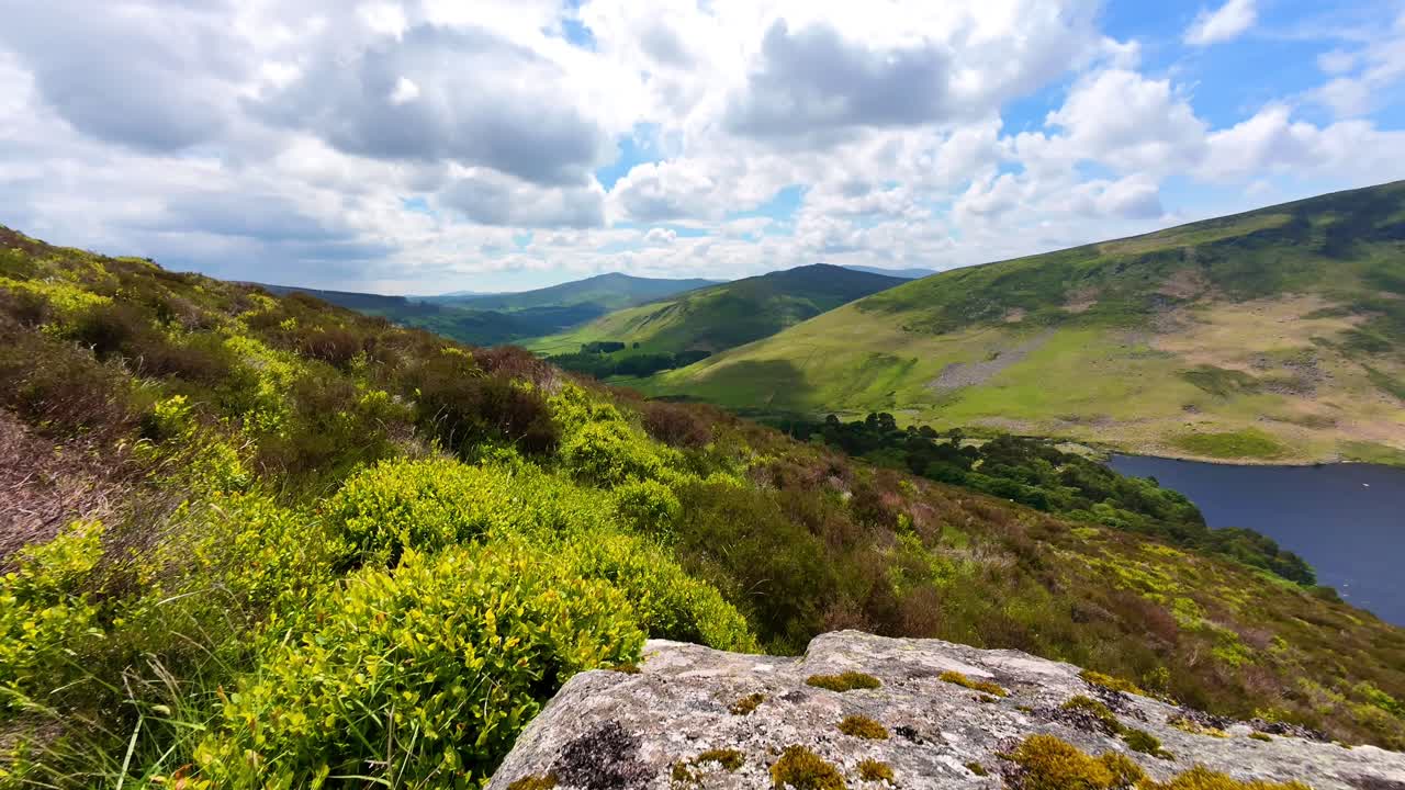 Ireland Epic Locations Timelapse the beautiful mountain scenery of Wicklow mountains,nature and wild places on a beautiful summer day