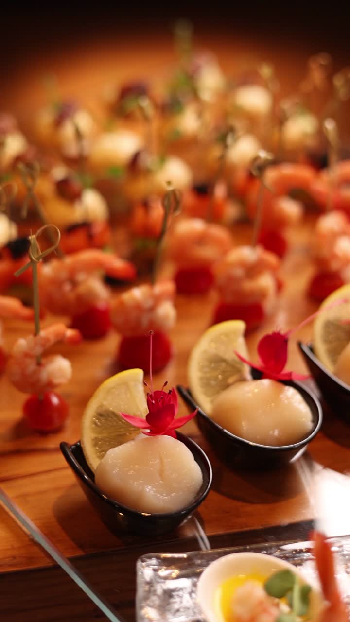 우아한 해산물 애피티저