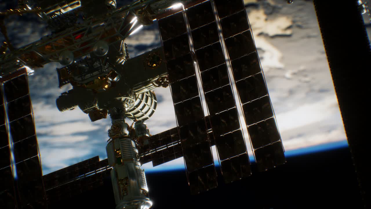 Stazione Spaziale Internazionale. Elementi di questa immagine forniti dalla NASA