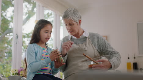 niña linda mostrando a la abuela cómo usar el teléfono inteligente enseñando a la abuela tecnología moderna niño inteligente ayudando a la abuela con el teléfono móvil en casa