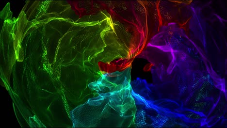 energy space effect video multicolored background.