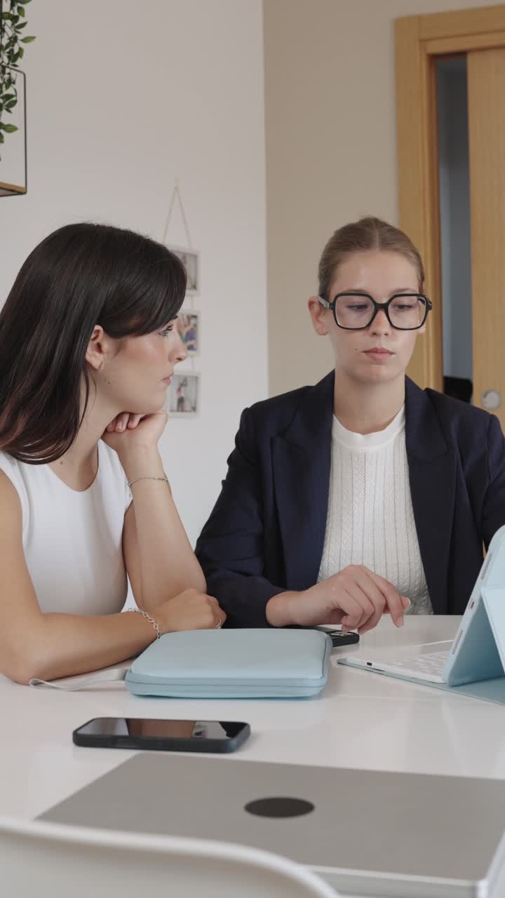 Businesswomen working together at the office