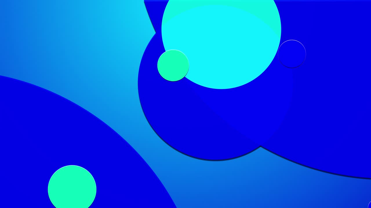 simple abstracto 4k estilo plano en bucle de fondo con círculos que cambian su tamaño, se superponen entre sí. diseño limpio simple minimalista. luma mate como canal alfa 4