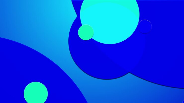 simple abstract 4k looped flat style background with circles that change their size, overlap each othe. Minimalist simple clean design. Luma matte as alpha channel 4