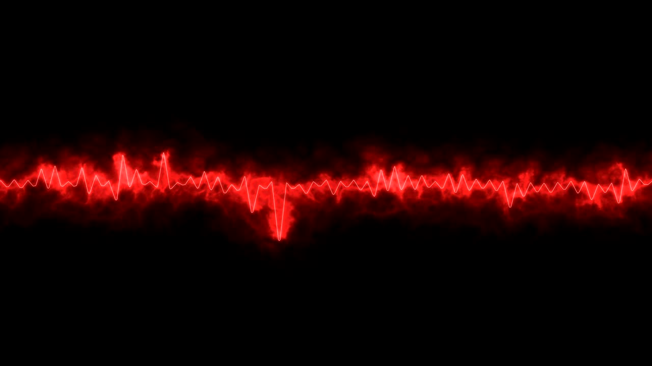 forma de onda roja abstracta.