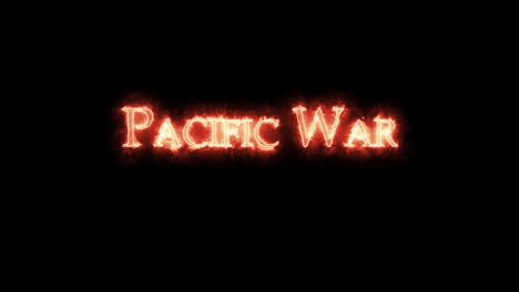 pacific war written with fire. loop