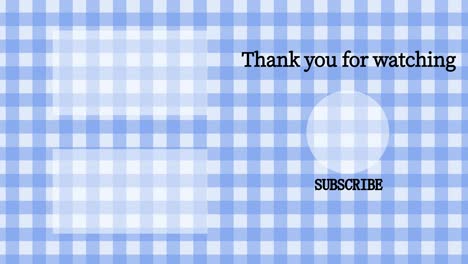 플레이드 체커드 엔드 카드 엔딩 스크린 모션 그래픽