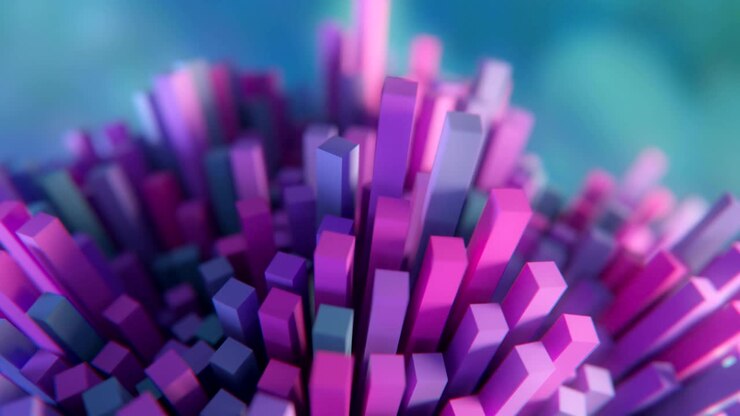 4K Futuristic Molecular Structure.