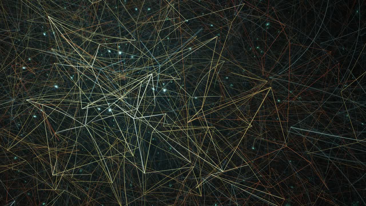 Multi colored line geometry in motion