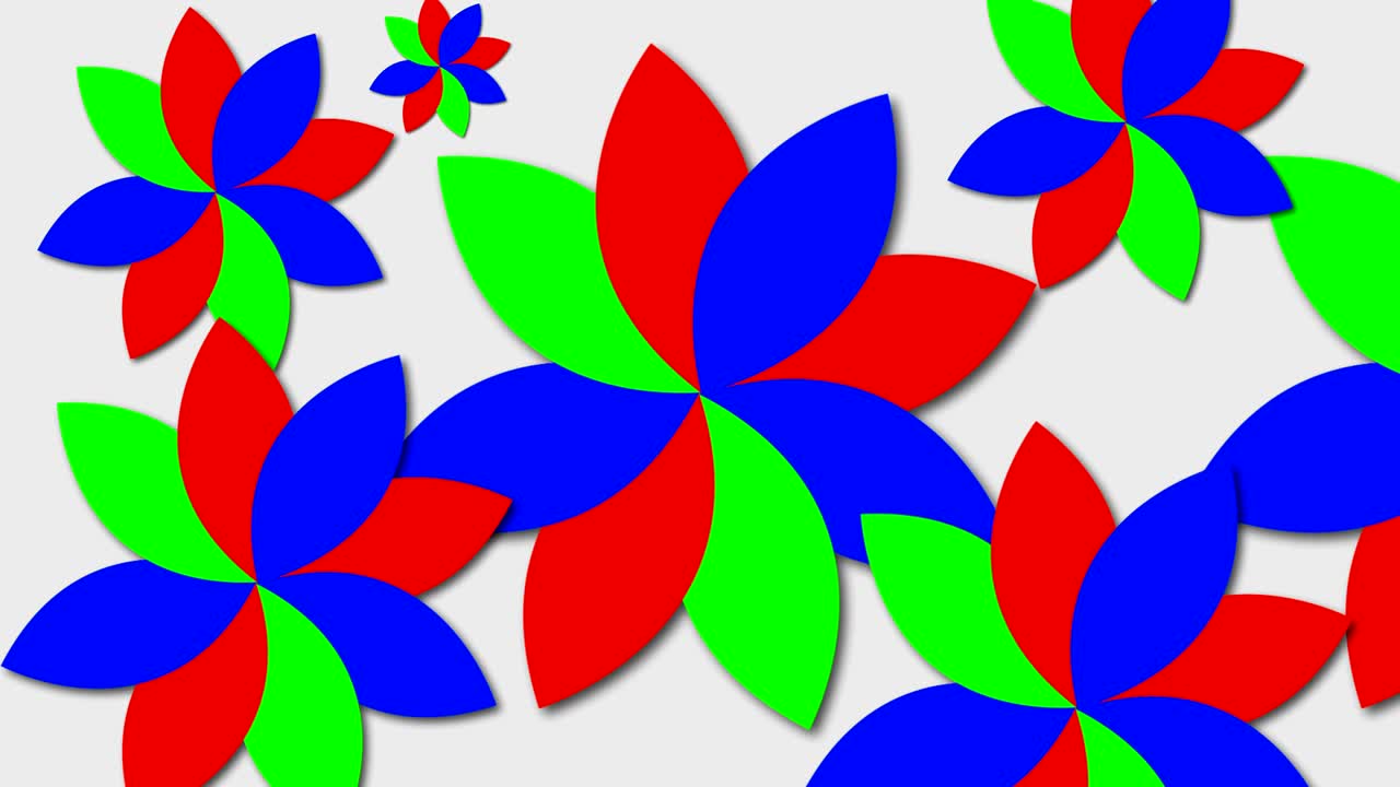 flores psicodélicas abstractas. renderizado en 3d