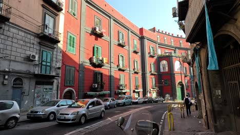 busy street with cars and pedestrians