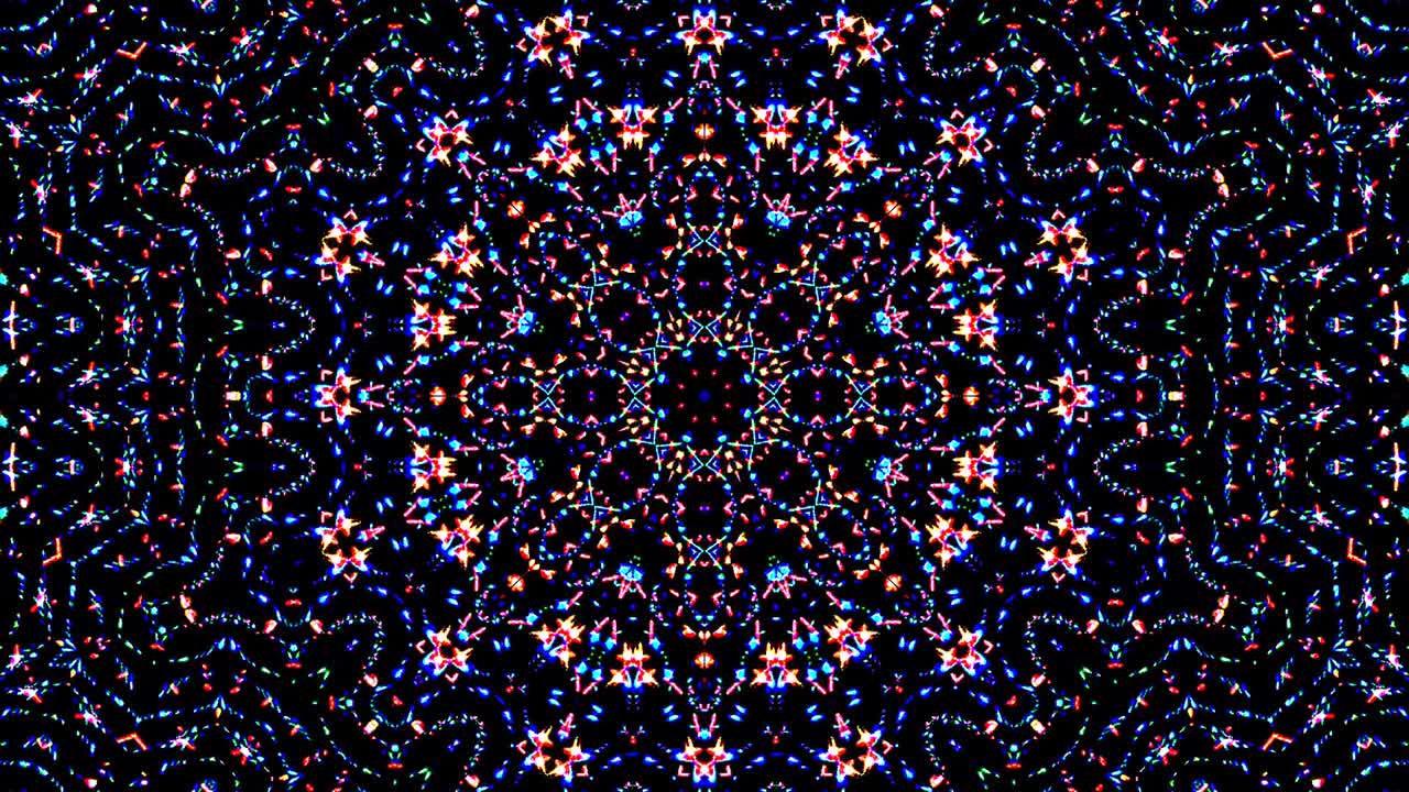 밝은 추상적인 빛이 전체 색을 지배하는 칼레도스코프