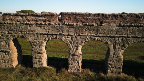 claudio aqueduct in rome, italy