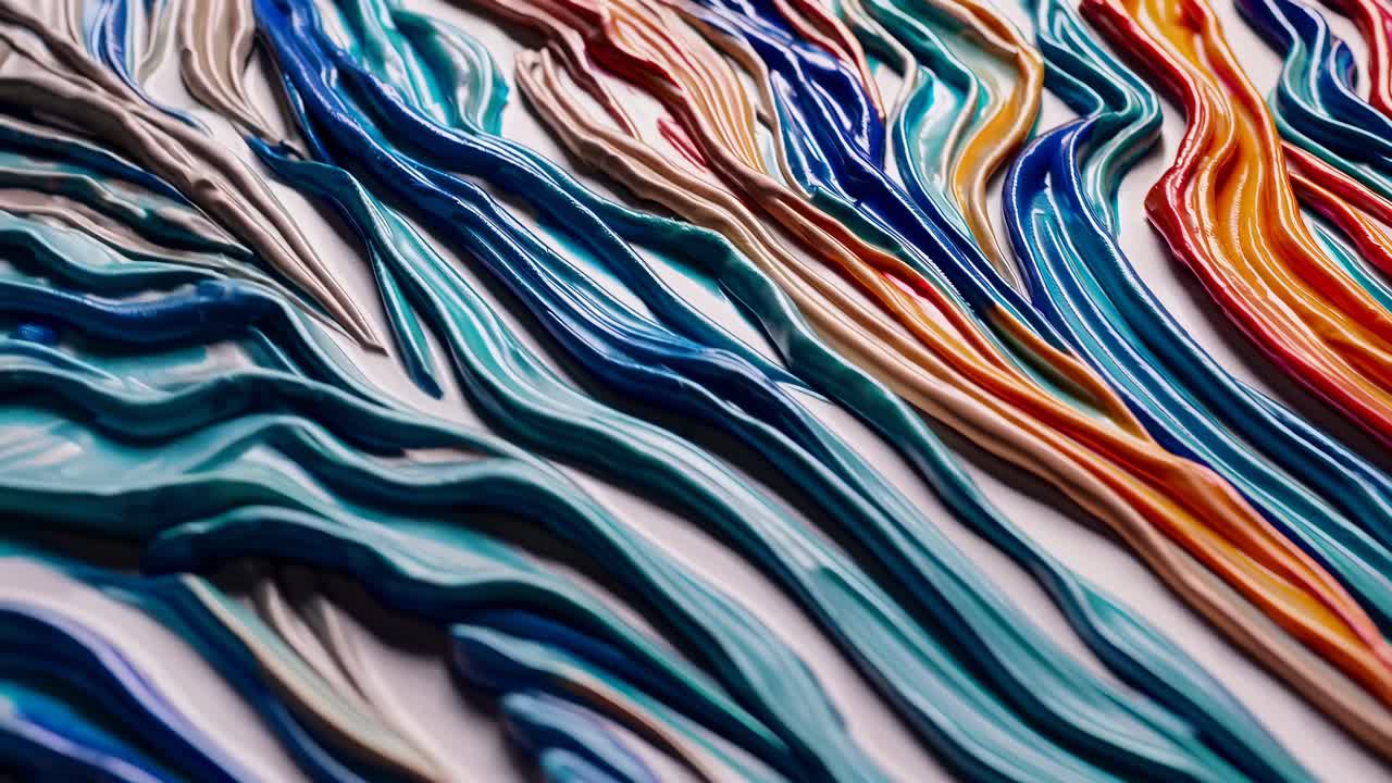 pintura acrílica fluida abstracta