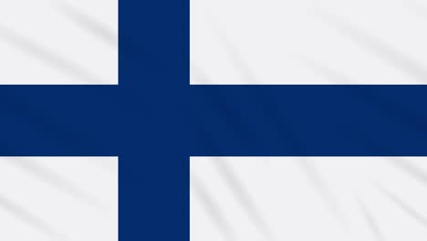 finland flag waving cloth background, loop