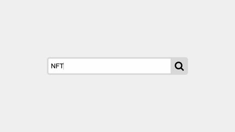 typing nft as keyword in search bar in search engine