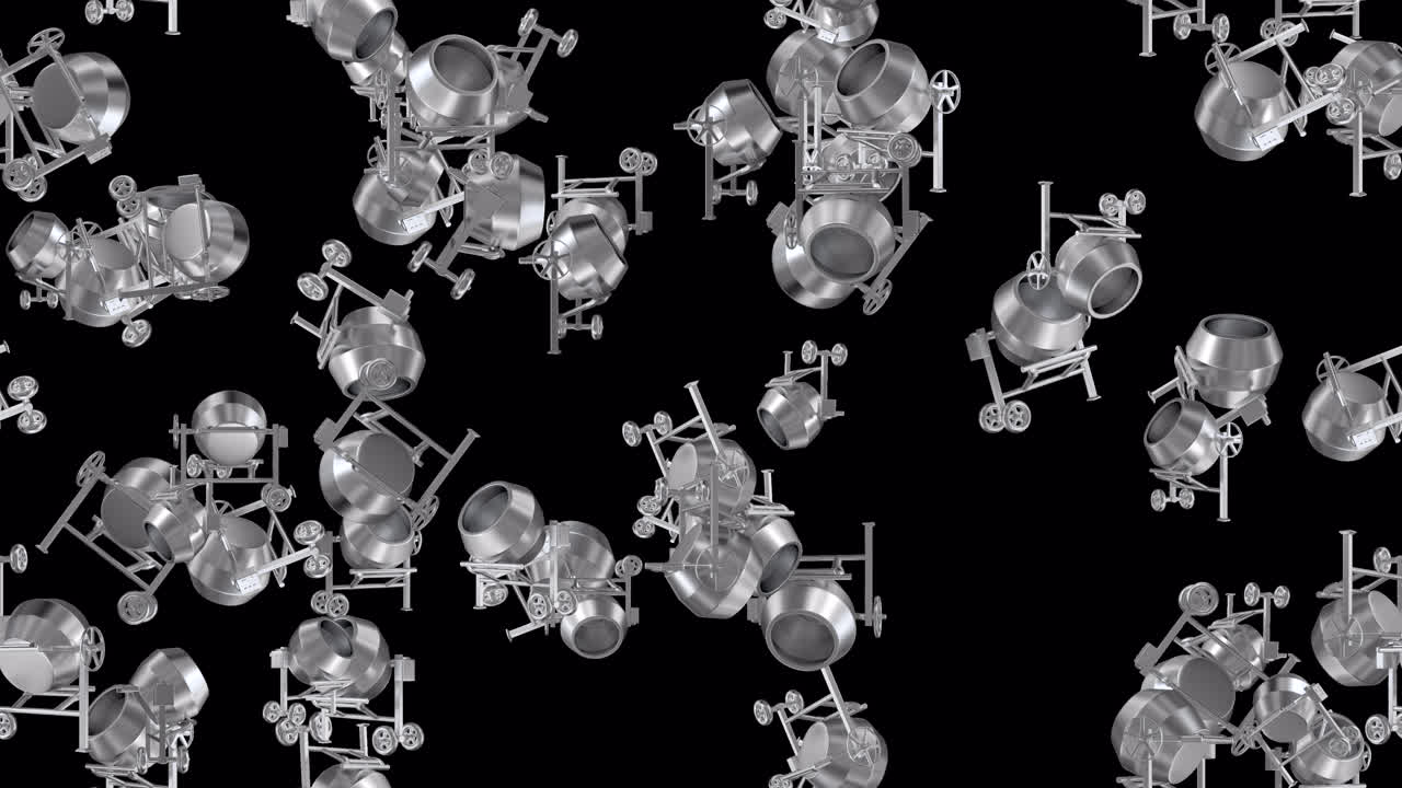 건설 시멘트 서 루프 타일 알파와 함께 회전