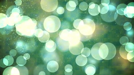 animación de efecto bokeh iluminado con puntos sobre un fondo abstracto.