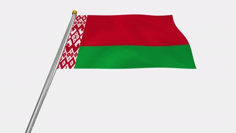 belarus flag swaying in the wind - alphachannel_074.mov