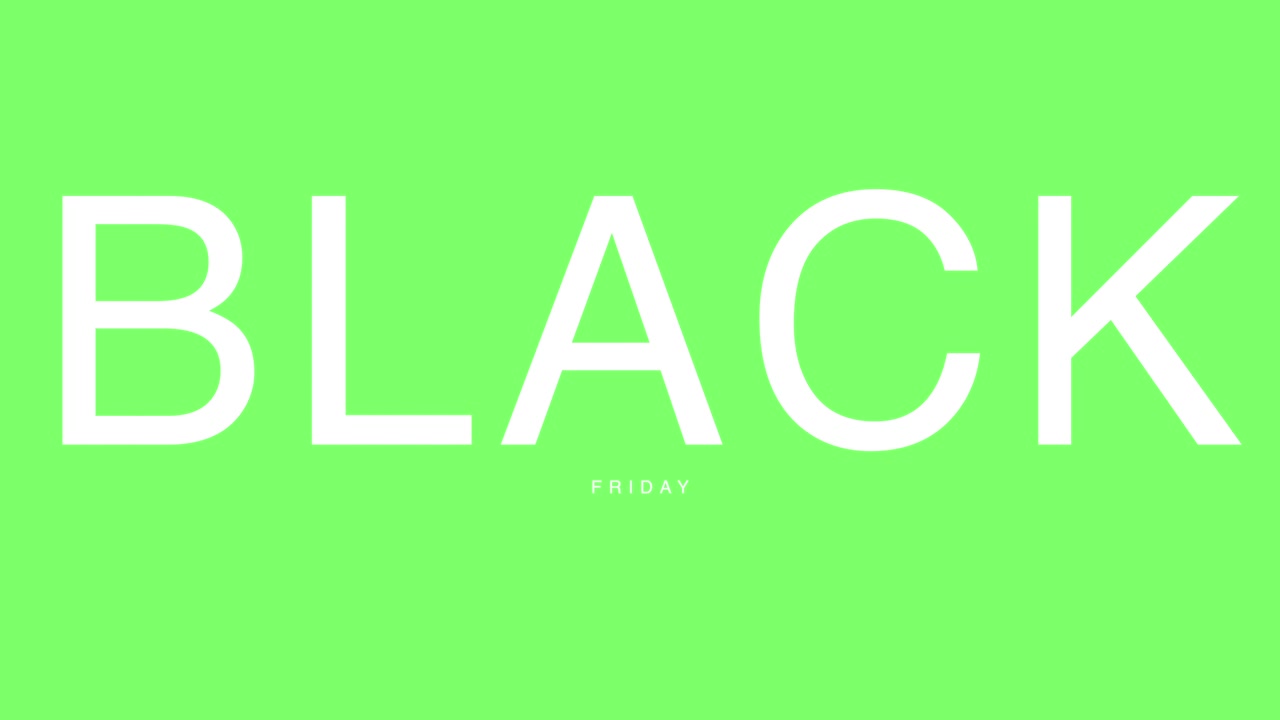 Black Friday på grøn gradient