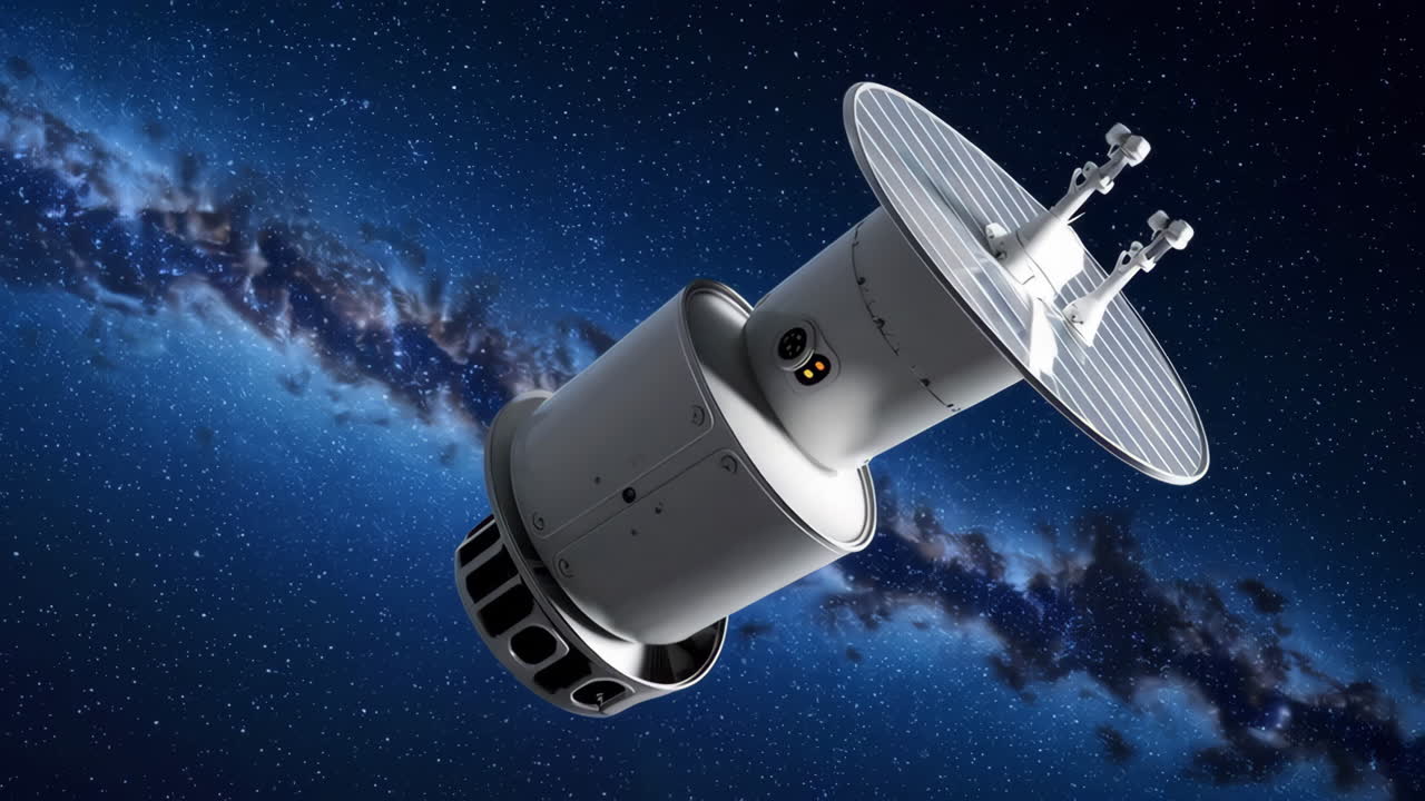 nave espacial en órbita