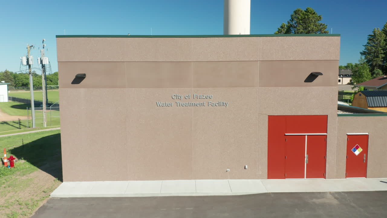 Aerial Overview of Frazee, Minnesota's Water Treatment Plant