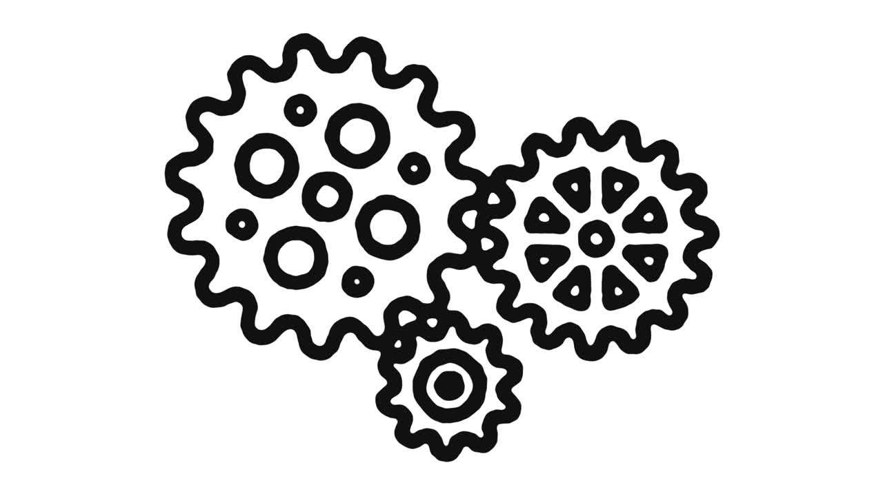 trabajo en equipo icono de animación de imágenes y canal alfa