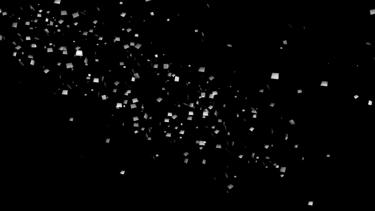 다채로운 콘페티 기념일 파티 애니메이션 3d