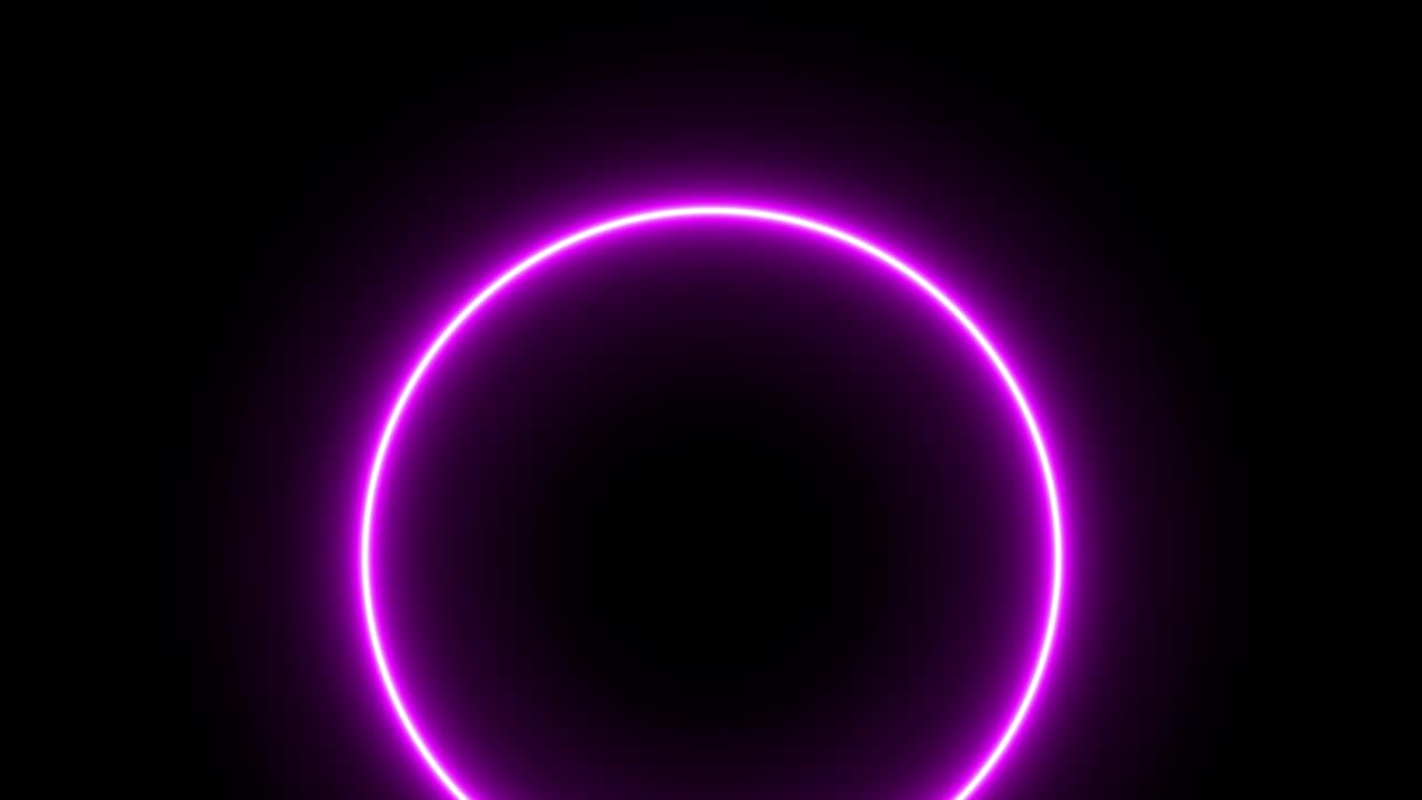 anillo rosado brillante animación eléctrica gráficos de movimiento