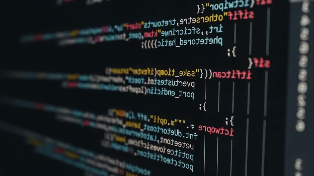 Code Snippets Displaying Programming Syntax and Structure in a Modern Development Environment, Showcasing Colorful Highlights and Organization for Enhanced Readability