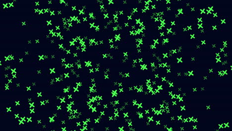 mysterious pattern purple crosses on a black background