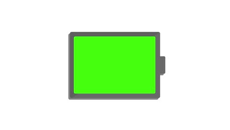 carga de la batería hasta el máximo, animación gráfica de movimiento fondo blanco teclable