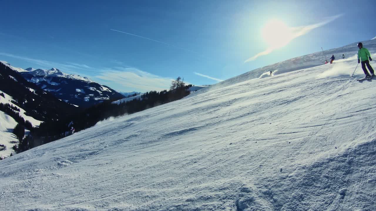 Skiing in the Snowy Mountains