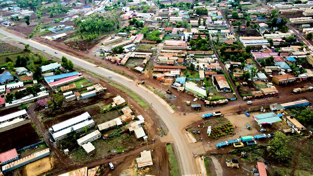 나이로비 시골 도시 풍경 케냐 도시 스카이 라인