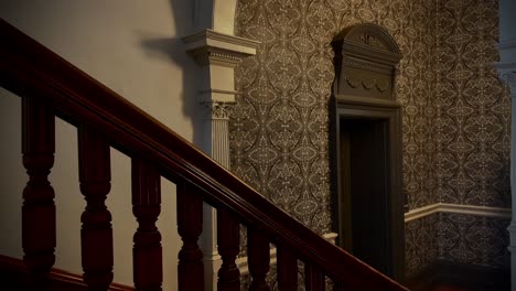 sydney mint australia grand wooden staircase baluster ornate mansion wallpaper