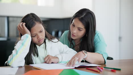 Madre,-Niño-Y-Tarea-Estrés-Frustrado