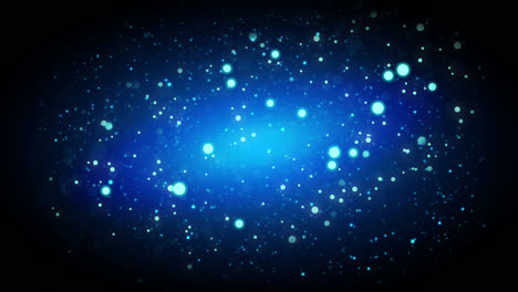 abstract blue bokeh particles background