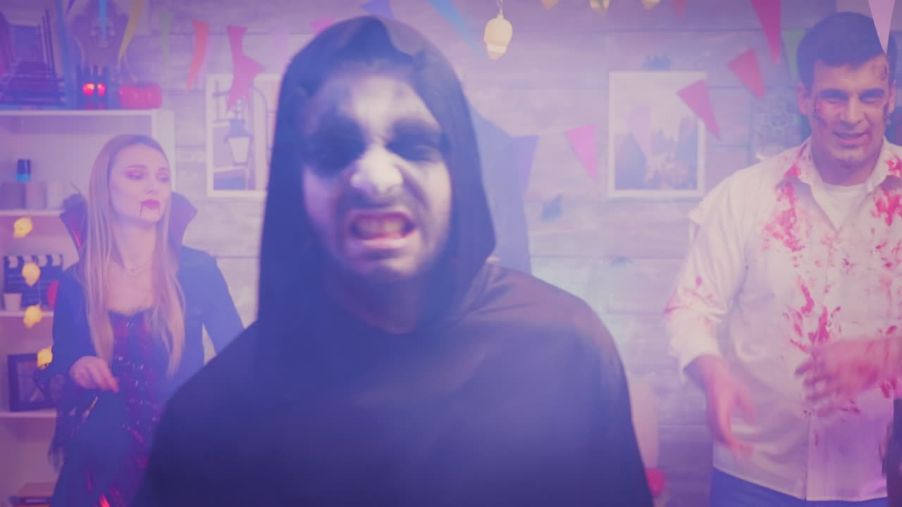 zoom en la toma de la muerte gritando