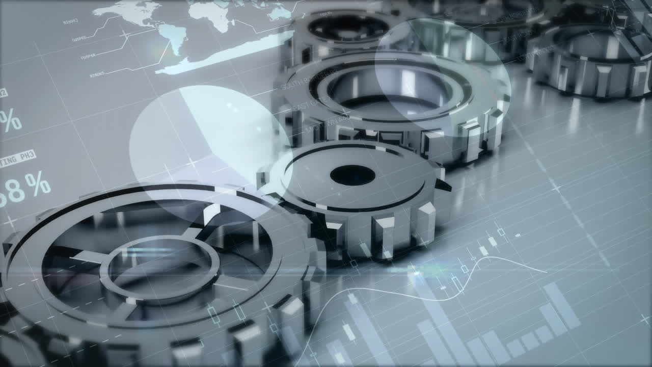 engranajes y engranajes en marcha