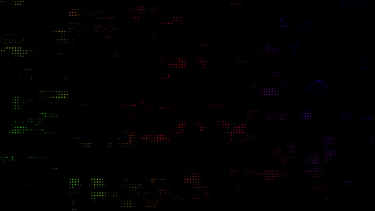 Abstract Digital Background with Flickering Colorful Pixels