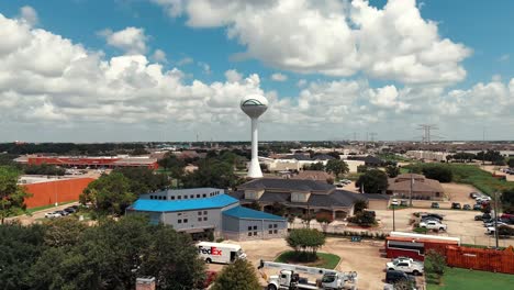 aerial view of interstate 45 and surrounding suburbs