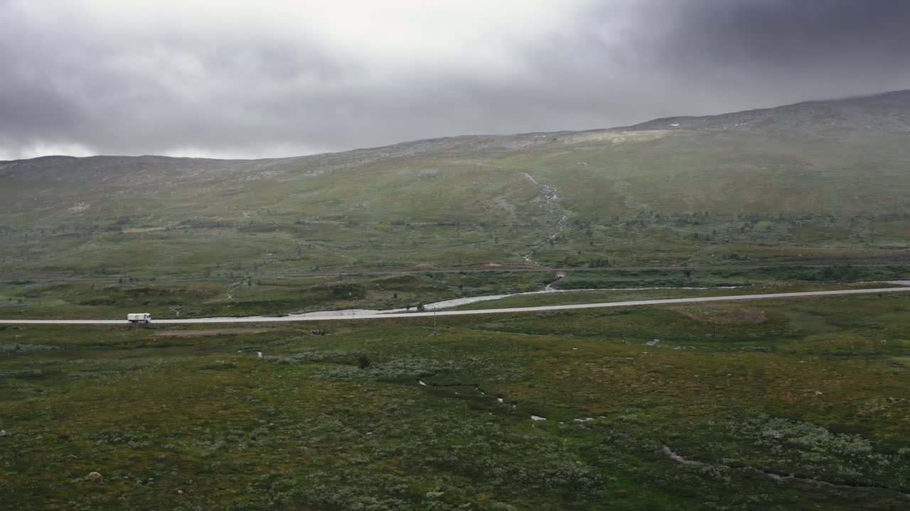 Polar Circle aerial landscape