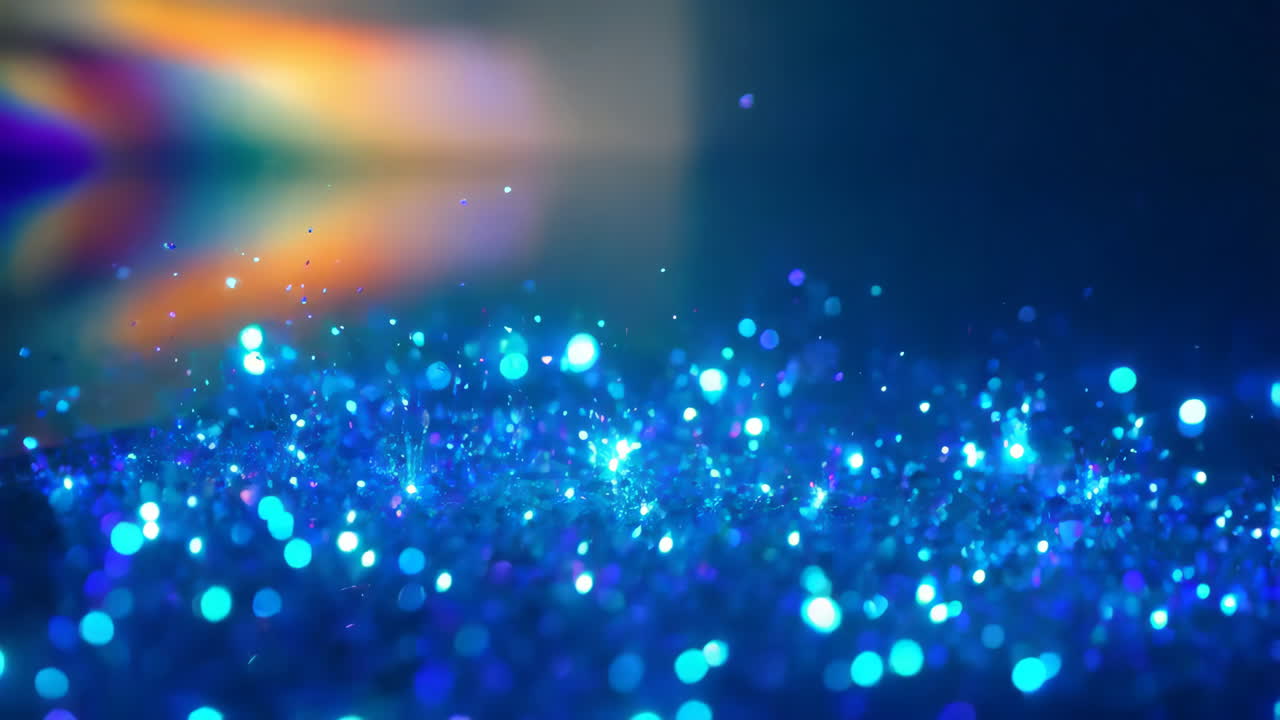 푸른 반짝이 배경