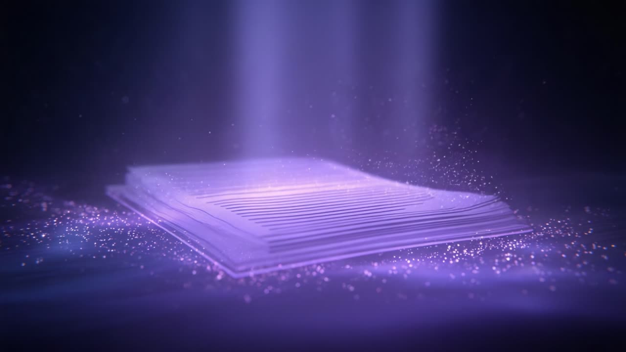 Unità di elaborazione centrale con circuito luminoso che illumina una server room futuristica. Animazione concettuale di trasmissione dati digitali, quantum computing e intelligenza artificiale