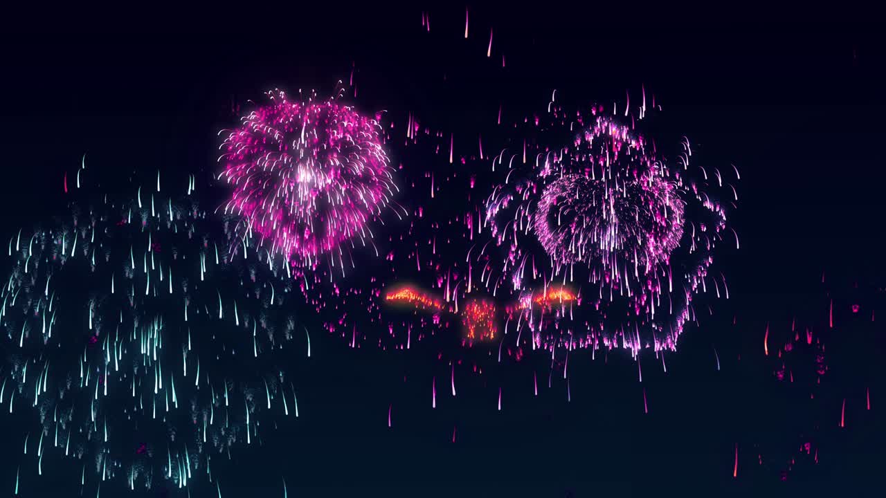 다중 유형의 화재 작업 입자 효과 애니메이션